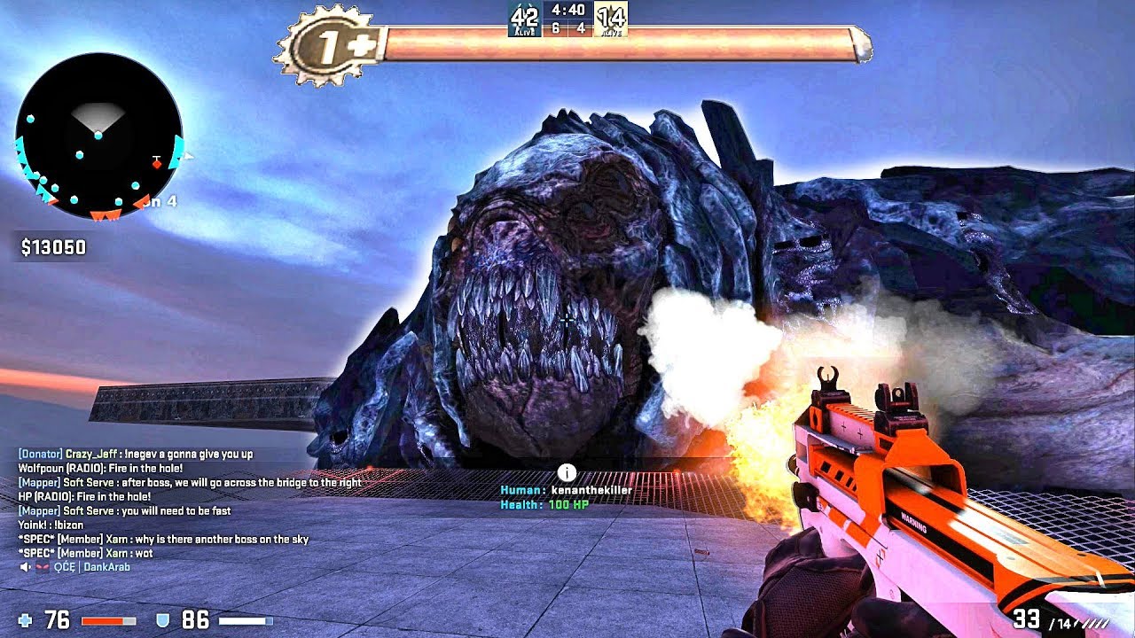 CS:GO · Zombie Escape Mod: ze_illya_b4_csgo_a3 - Final level