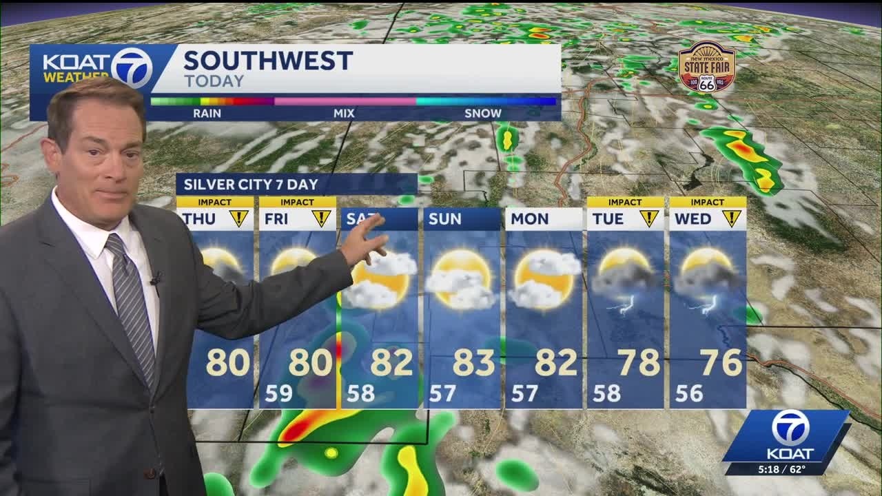 Flood Watch continues for parts of New Mexico as monsoon storm chances remain high