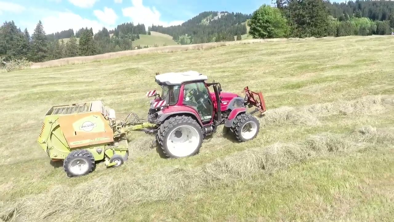 Ballen Pressen im Steilhang
