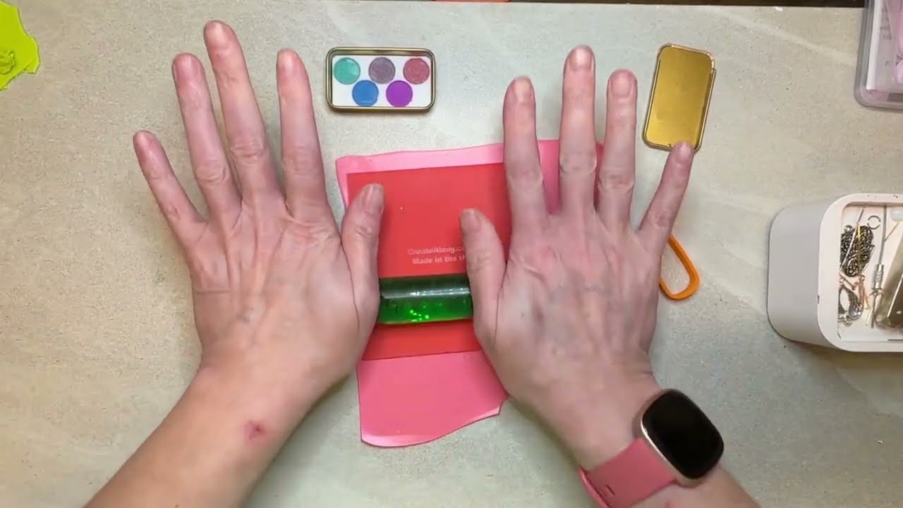 How to use a rubber stamps texture sheet with polymer clay to create impressions and patterns