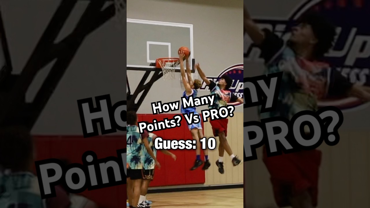 How Many Points vs Pro? #marthreenez #basketballchallenge #funnybasketball #basketball #hoopers