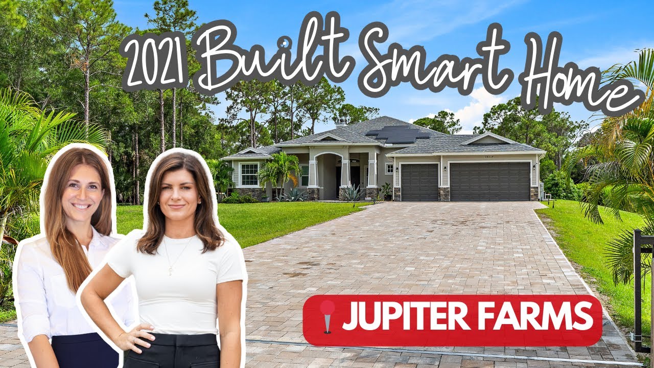 SOLD | Modern Farmhouse in Jupiter Farms | 4 Bed + Den, Pool, Acreage, Smart Home