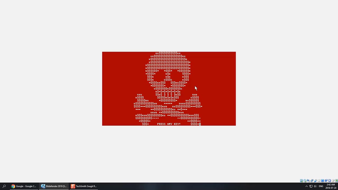 Bitdefender Internet Security 2019 vs Ransomware
