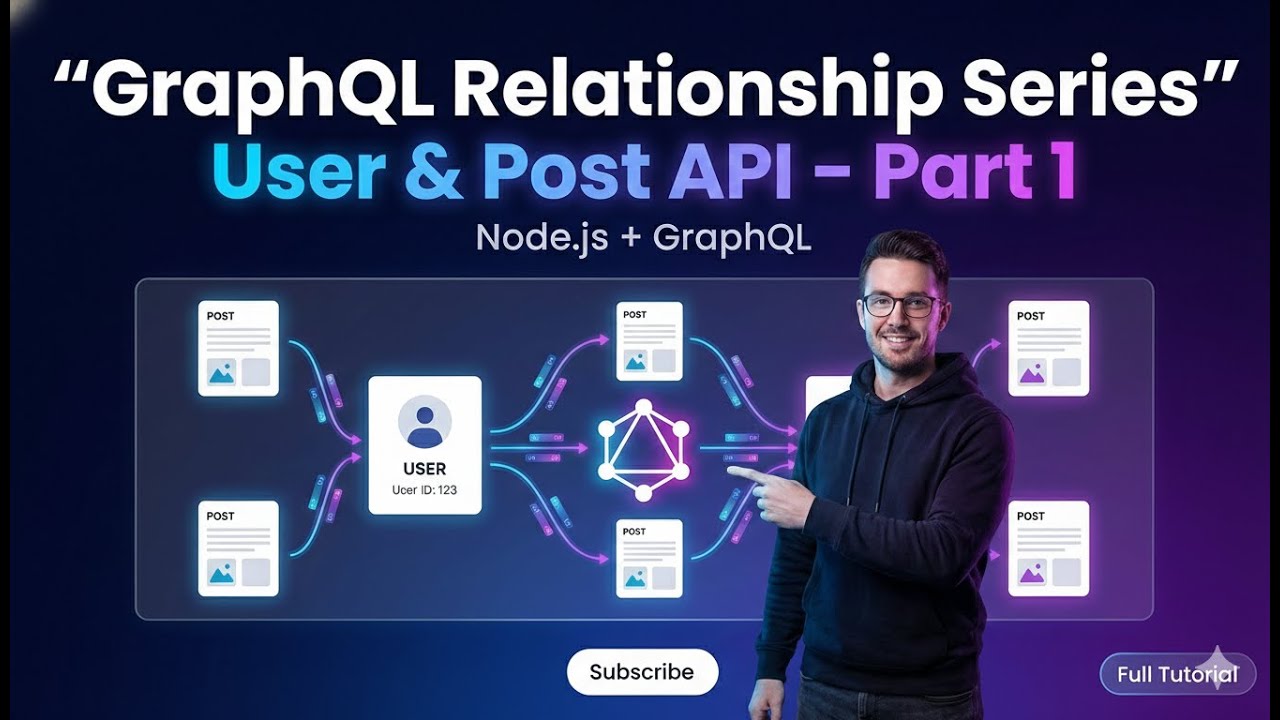 GraphQL + Node.js User & Post API 🚀 | Relationships Series Part-1 (Beginner Friendly)