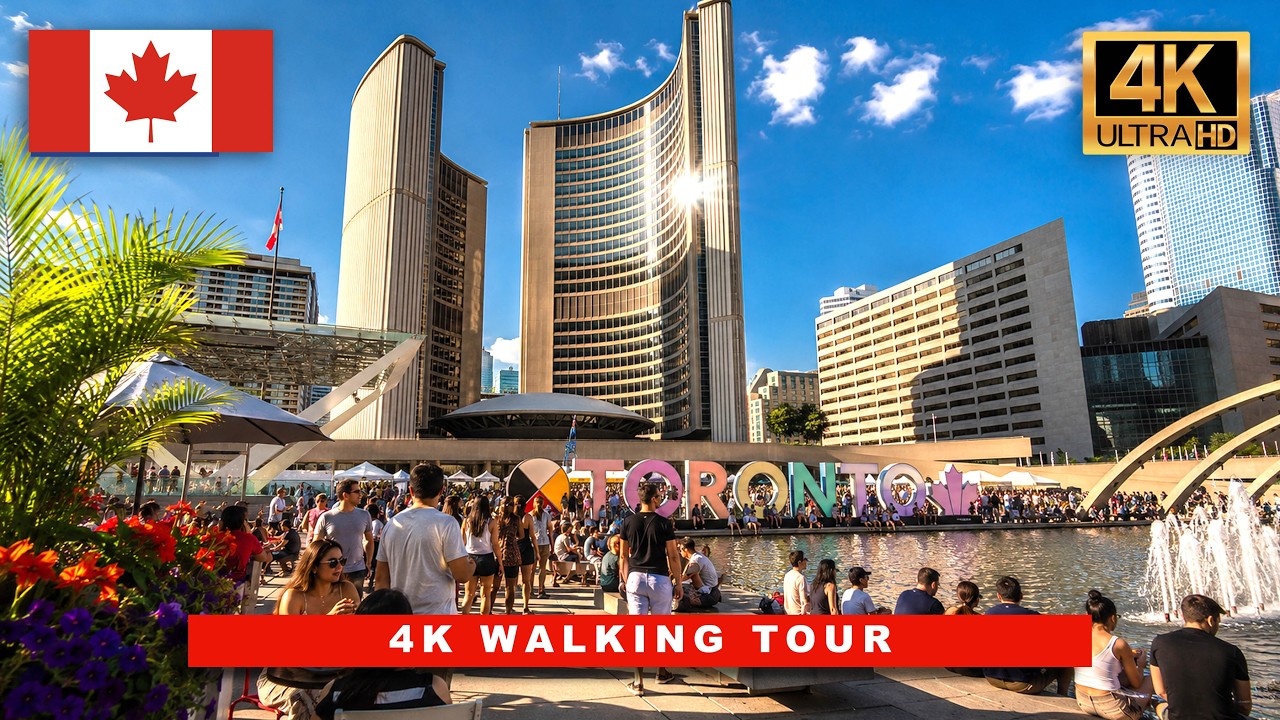 🇨🇦 Toronto, FIFA World Cup Host City | 4K Walking Tour of Downtown Toronto