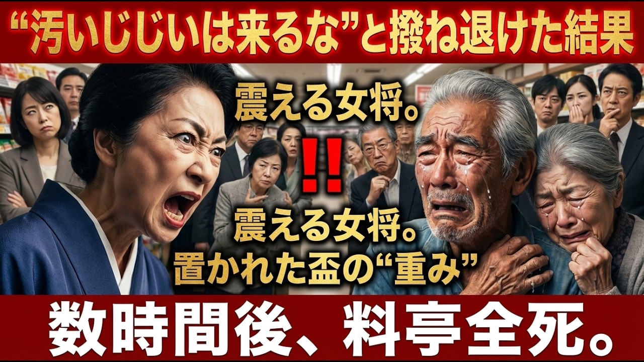 「工場のじじいは帰れ！」と退職日の私を凌辱した女将 → 翌日、最大手顧客の会長が激怒。店が全取引停止で崩壊した理由。