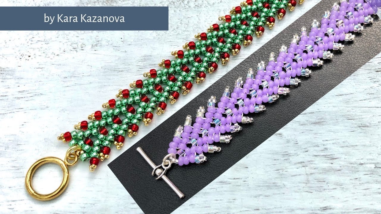 St. Petersburg Stitch Bracelet Tutorial | DIY & Crafts | Beaded Bracelet