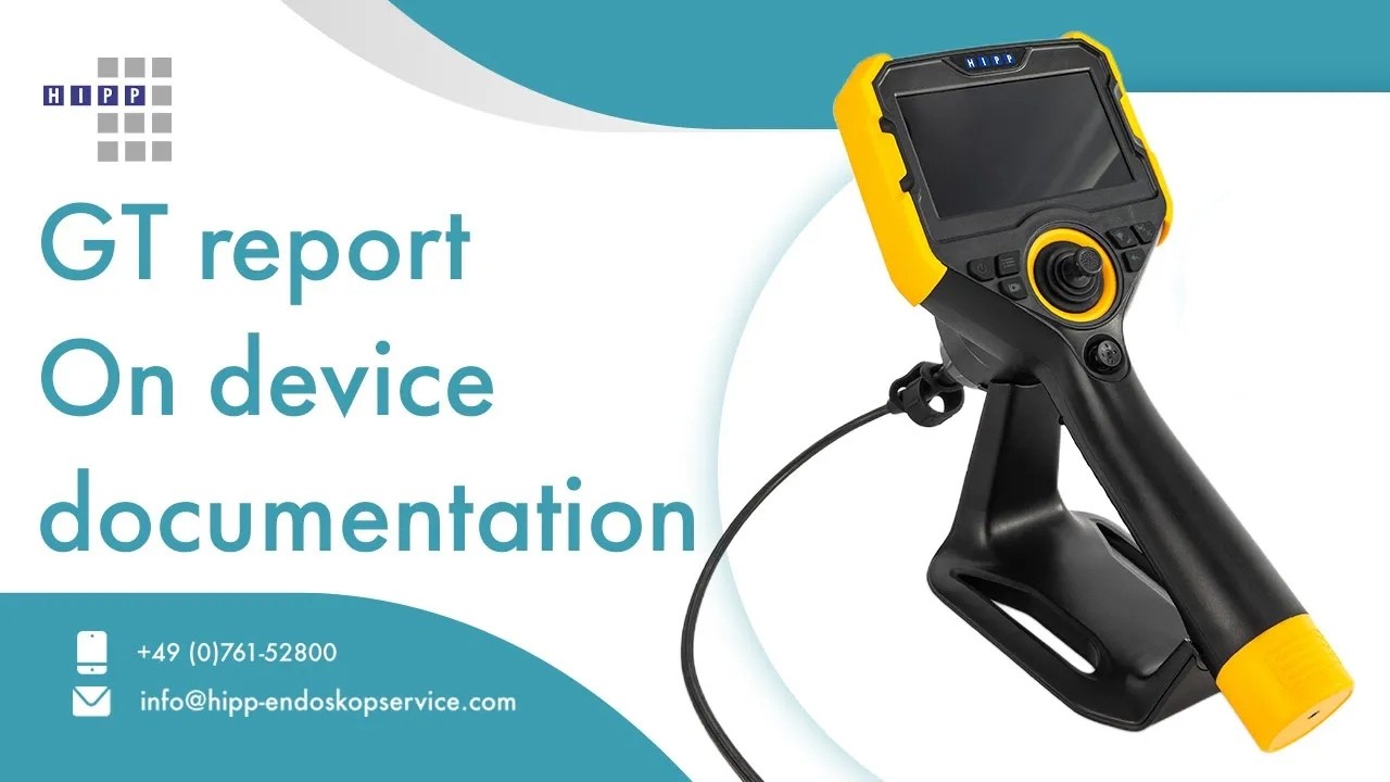 Hipp GT recording report create inspection reports on the device