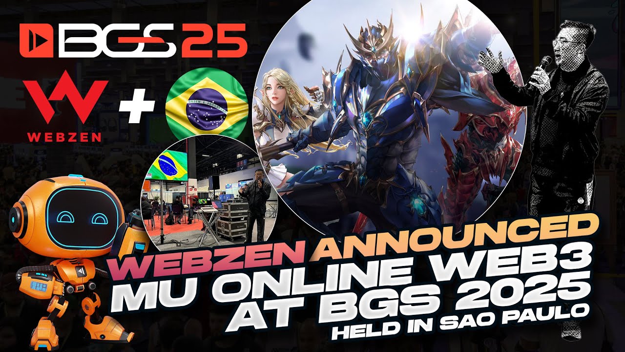😱 Webzen anunciou Mu Online WEB3 durante a BGS 2025 e eu fui lá conferir! O jogo está INSANO!!!