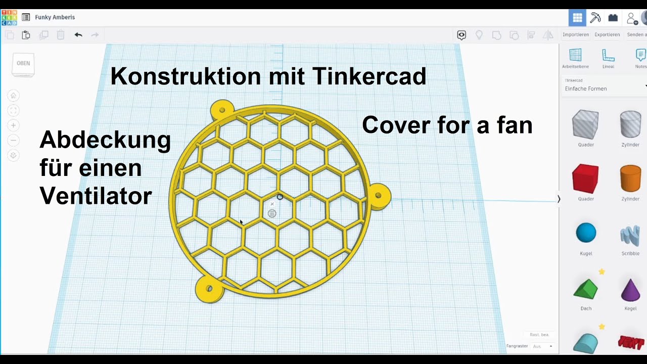 Konstruktion mit Tinkercad