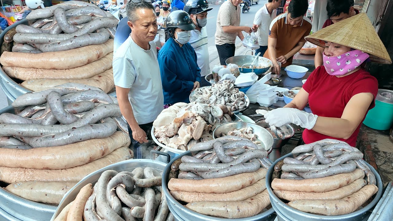 Lòng heo luộc siêu rẻ 180k/kg bán đắt như tôm tươi - Vi Na TV