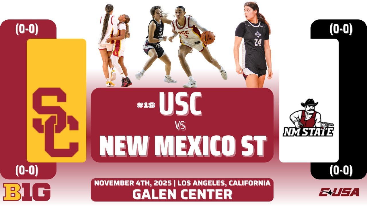 № 18 USC против New Mexico State | Женский баскетбол NCAA | 11.4.25
