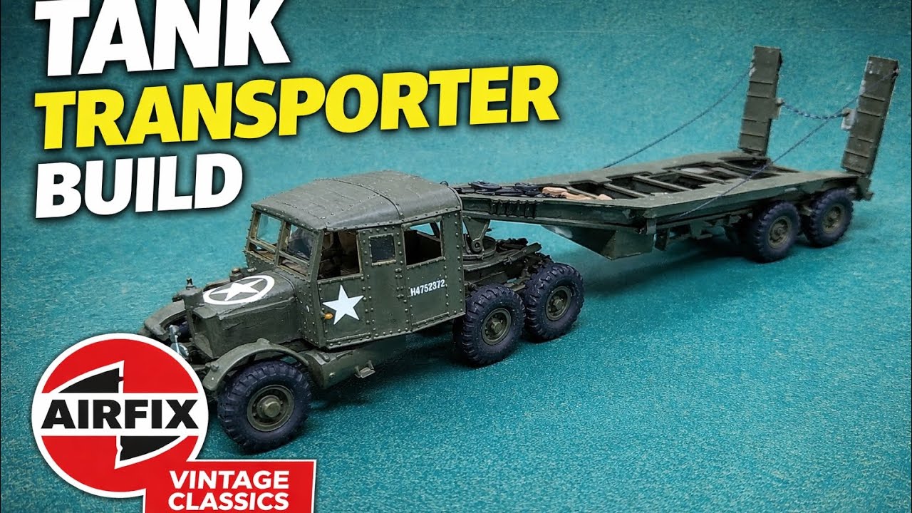 Vintage Airfix Scammell Tank Transporter Build