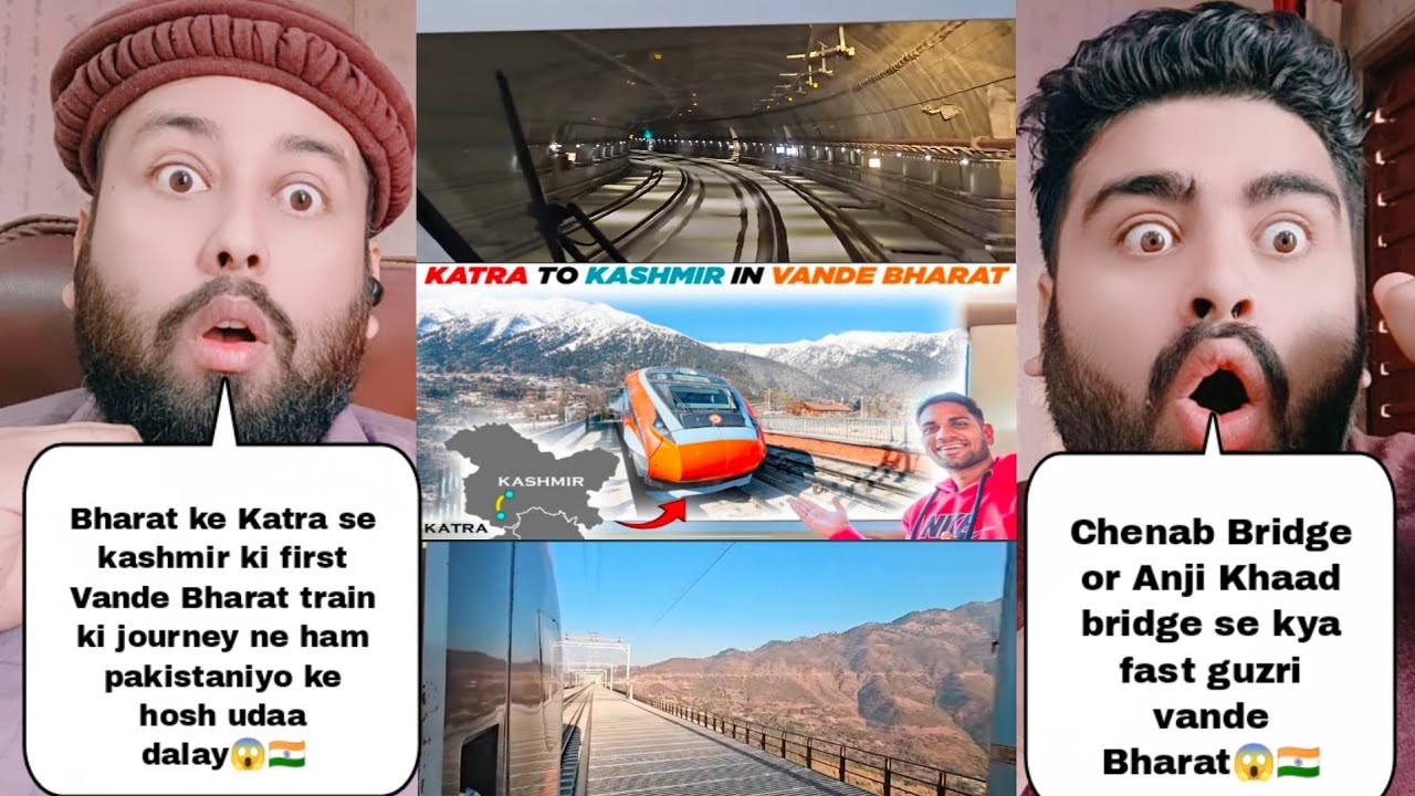 Katra to Kashmir: First Vande Bharat Train Journey 🚆✨ A Historic Ride!