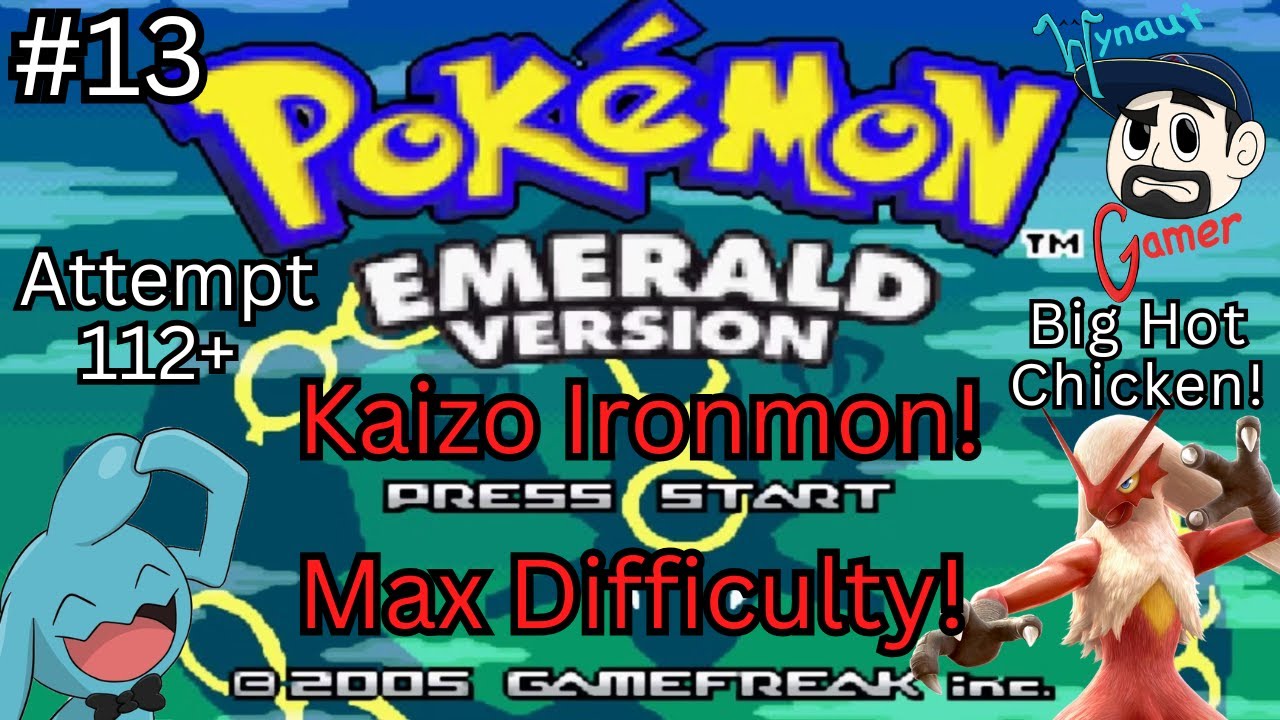Pokemon Emerald Kaizo Ironmon! Max Difficulty! Day #13