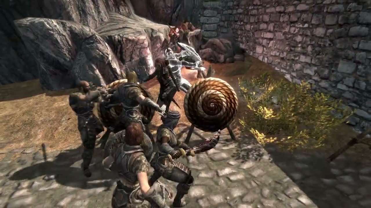 Skyrim Battles - Aela the Huntress & Serana vs The Housecarls 1/2