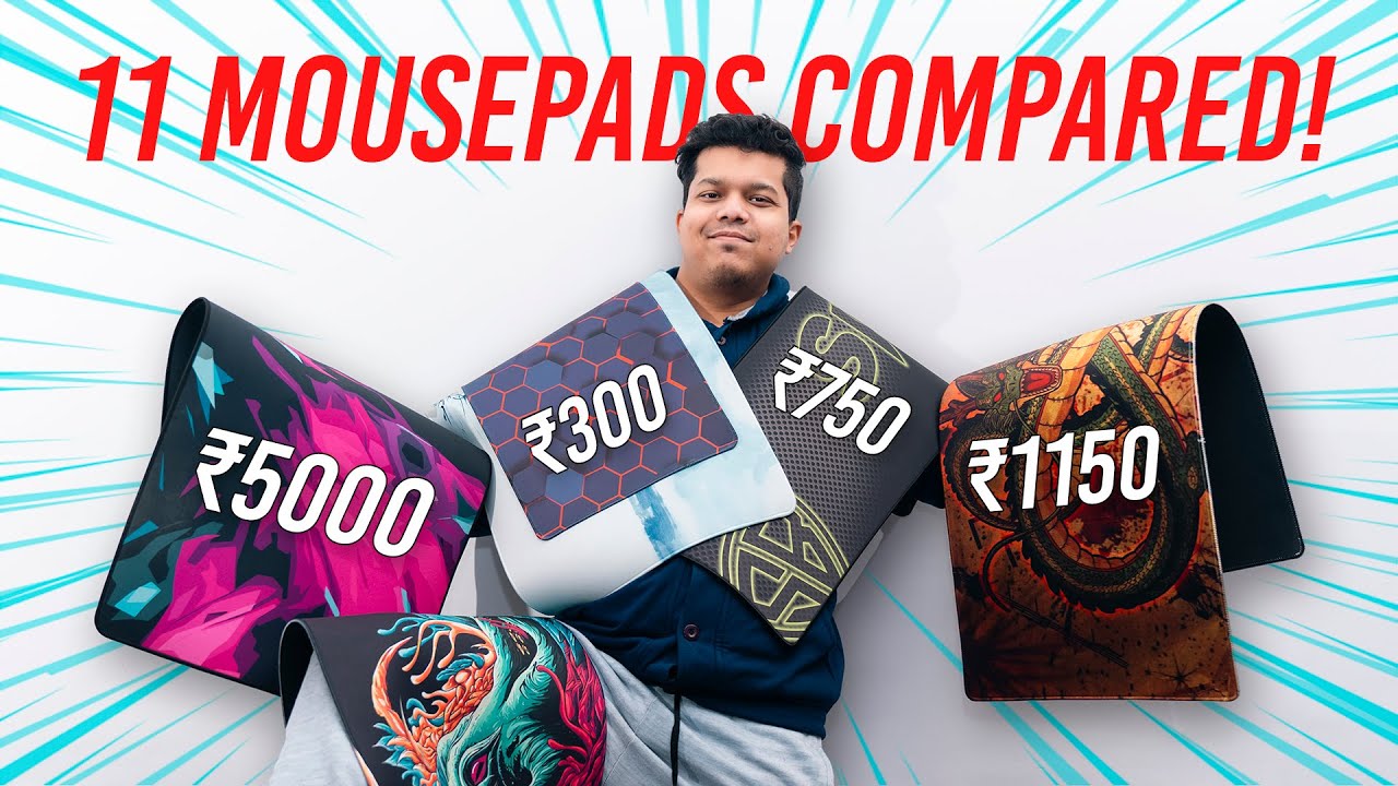 I Tested 11 Gaming Mousepads from ₹300 to ₹5000! (Shocking Winner?) | Hindi