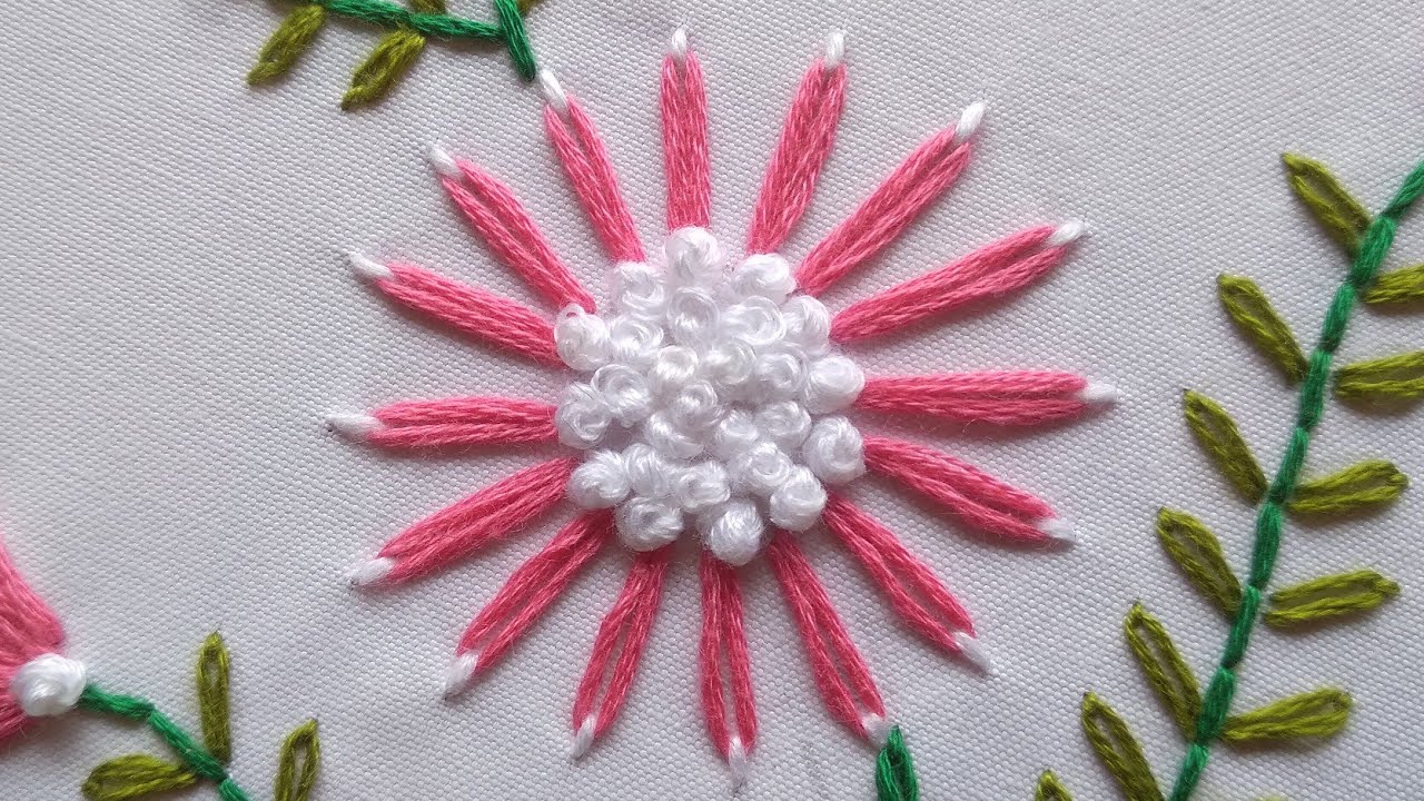 Prettiest Flower Stitching🌷 || Unique Embroidery🦋 
