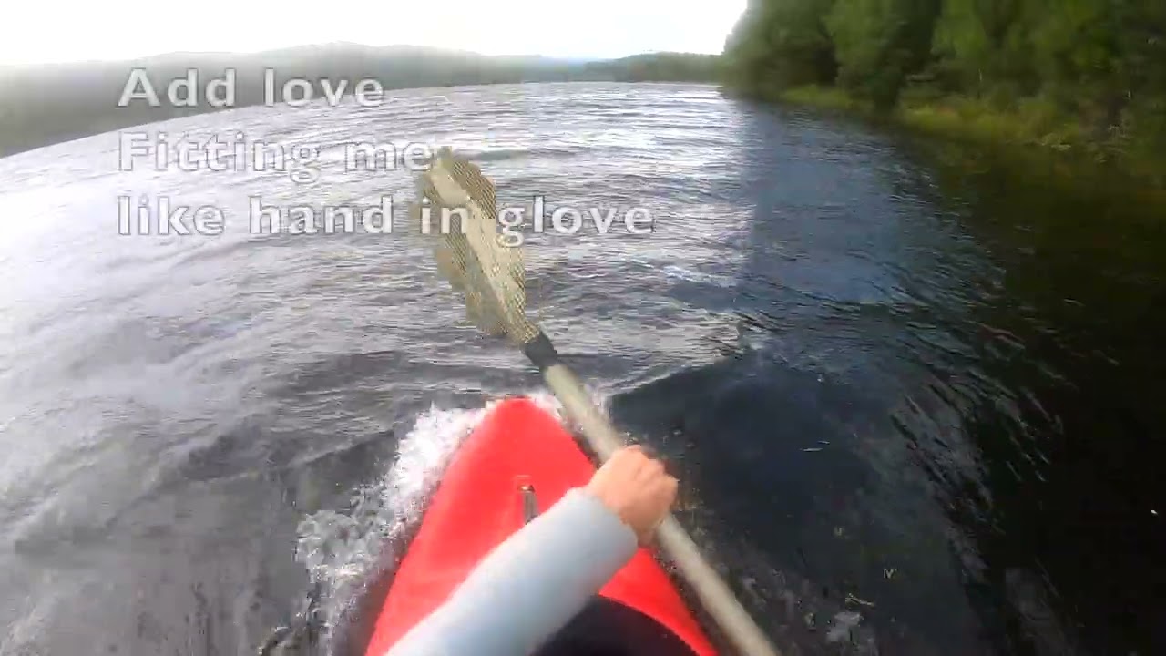 Kayaking at loveley Furustrand in &Oslash;ystre Slidre