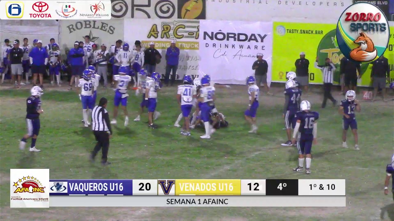 Vaqueros U16 vs Venados U16