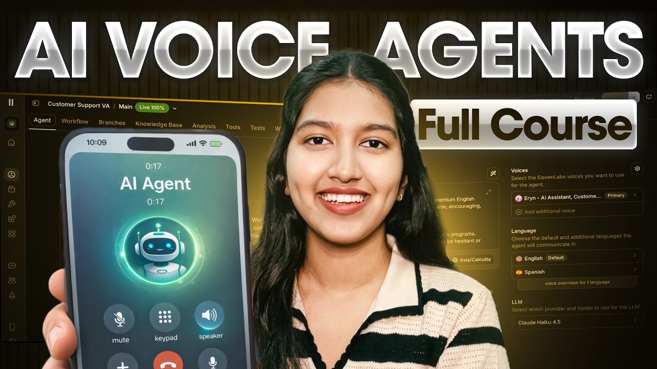 AI Voice Agents Full Course 2026: Beginner's to Advanced