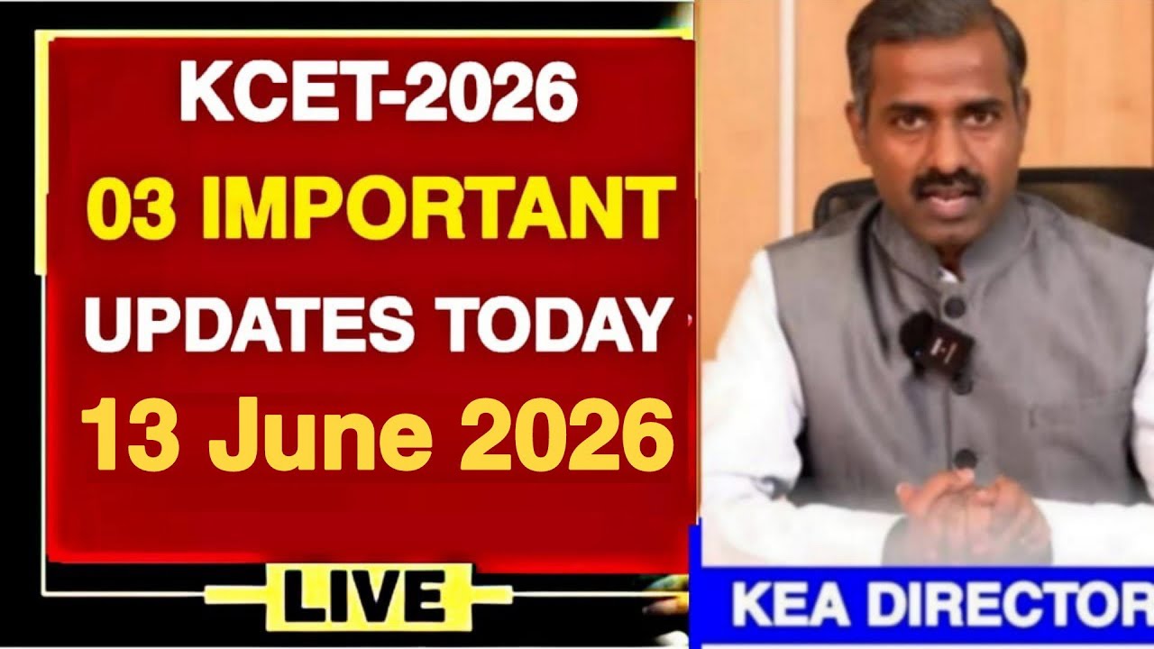 KCET-2026 03 IMPORTANT UPDATES TODAY REGARDING VERIFICATION SLIP|OPTION ENTRY|COUNSELLING PROCEDURE