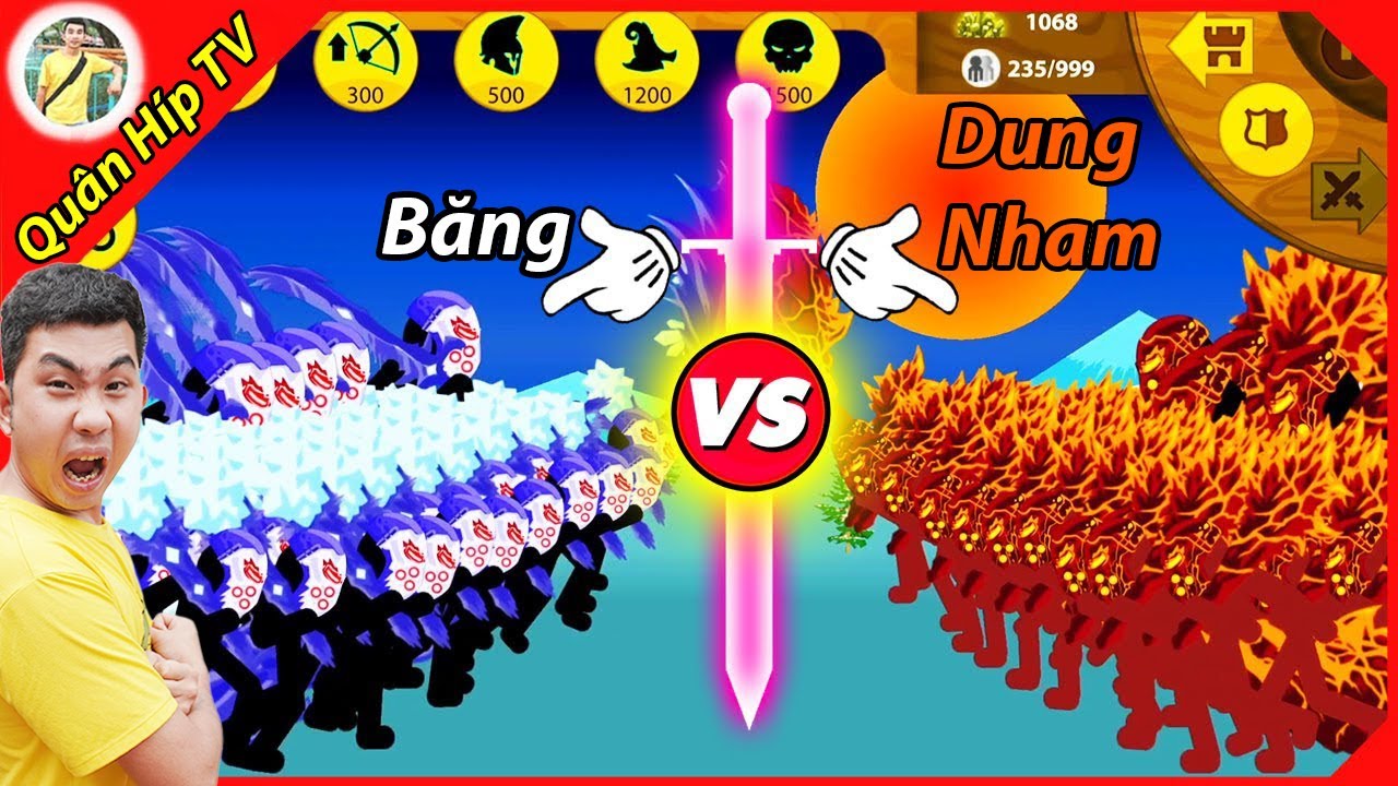 Sản Xuất Vô Hạn Quân Híp Được 500 Anh Em Khổng Lồ DUNG NHAM Và Khổng Lồ BĂNG Trong STICK WAR LEGACY