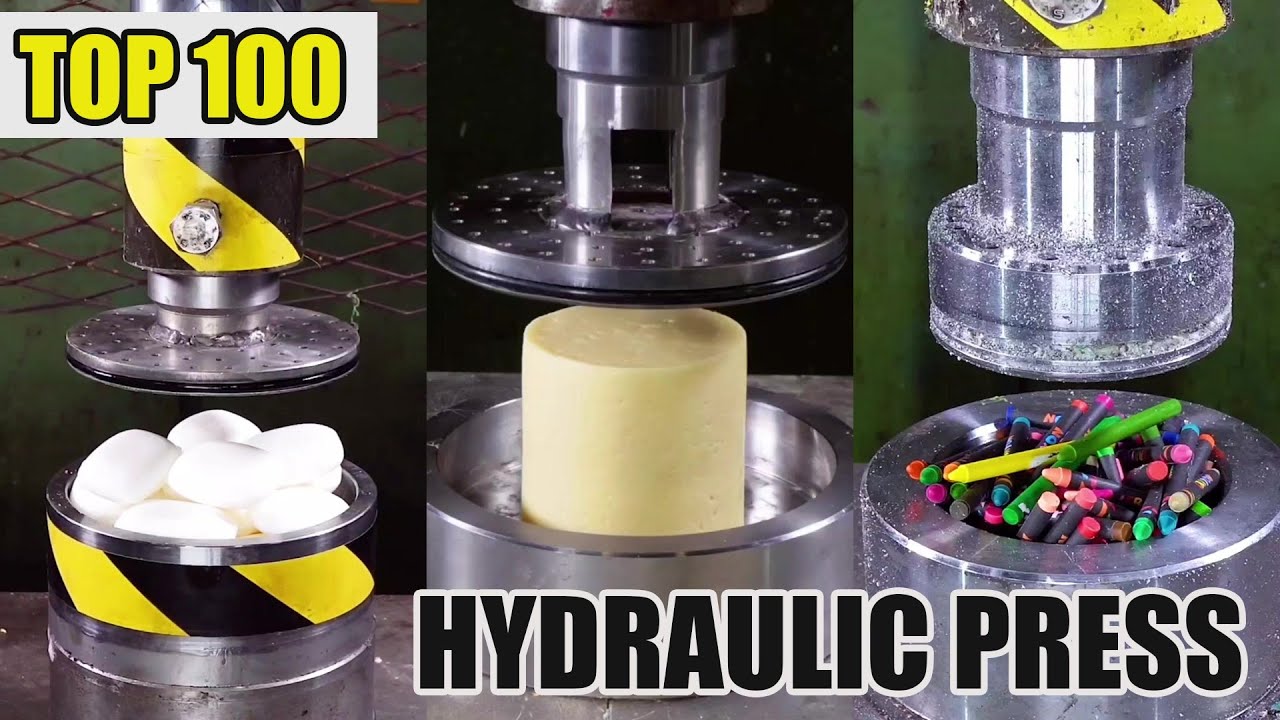 Top 100 Most Satisfying Hydraulic Press Crushes | Ultimate Crushing Moments Compilation #asmr