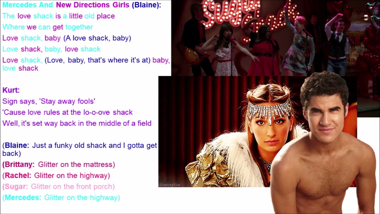 Love Shack Glee Lyrics
