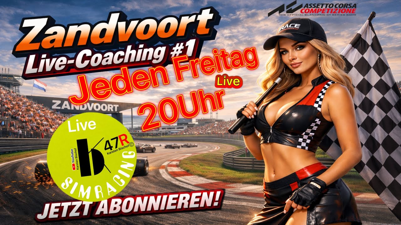 Live-Coaching auf Zandvoor #1  | SIM-Racing | Assetto Corsa Competizione | 47Racing | ACC