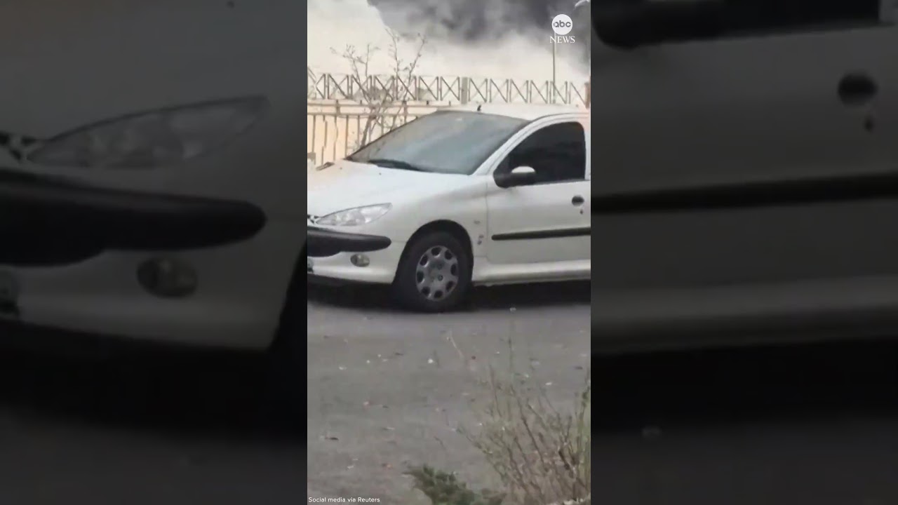 Eyewitness video shows airstrike on Tehran