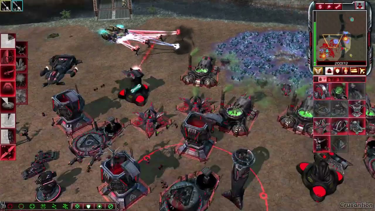 ЧПУ 3 кВт Tiberium Chaos v0.7 Nod против 3 жестоких ИИ — Pathfinder (GDI)