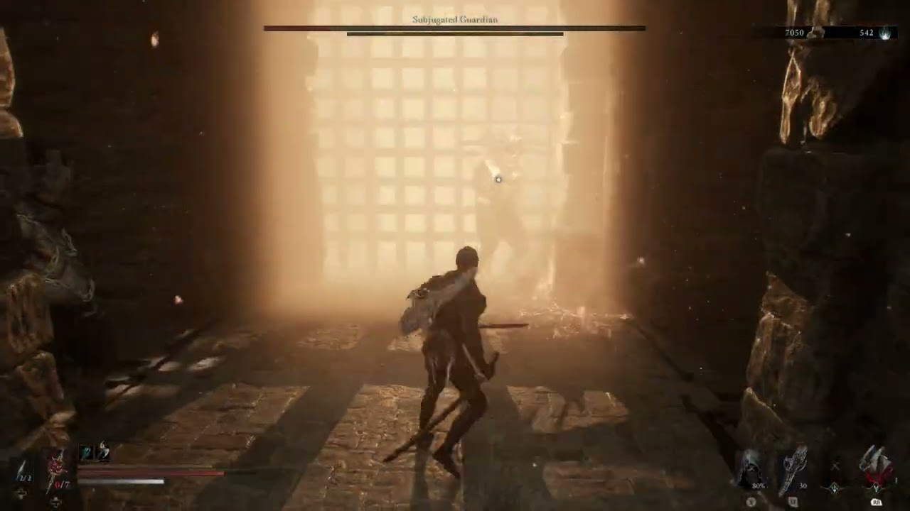 Mortal shell 2: Subjugated Guardian Boss fight for BALLISTAZOOKA (sidearm)