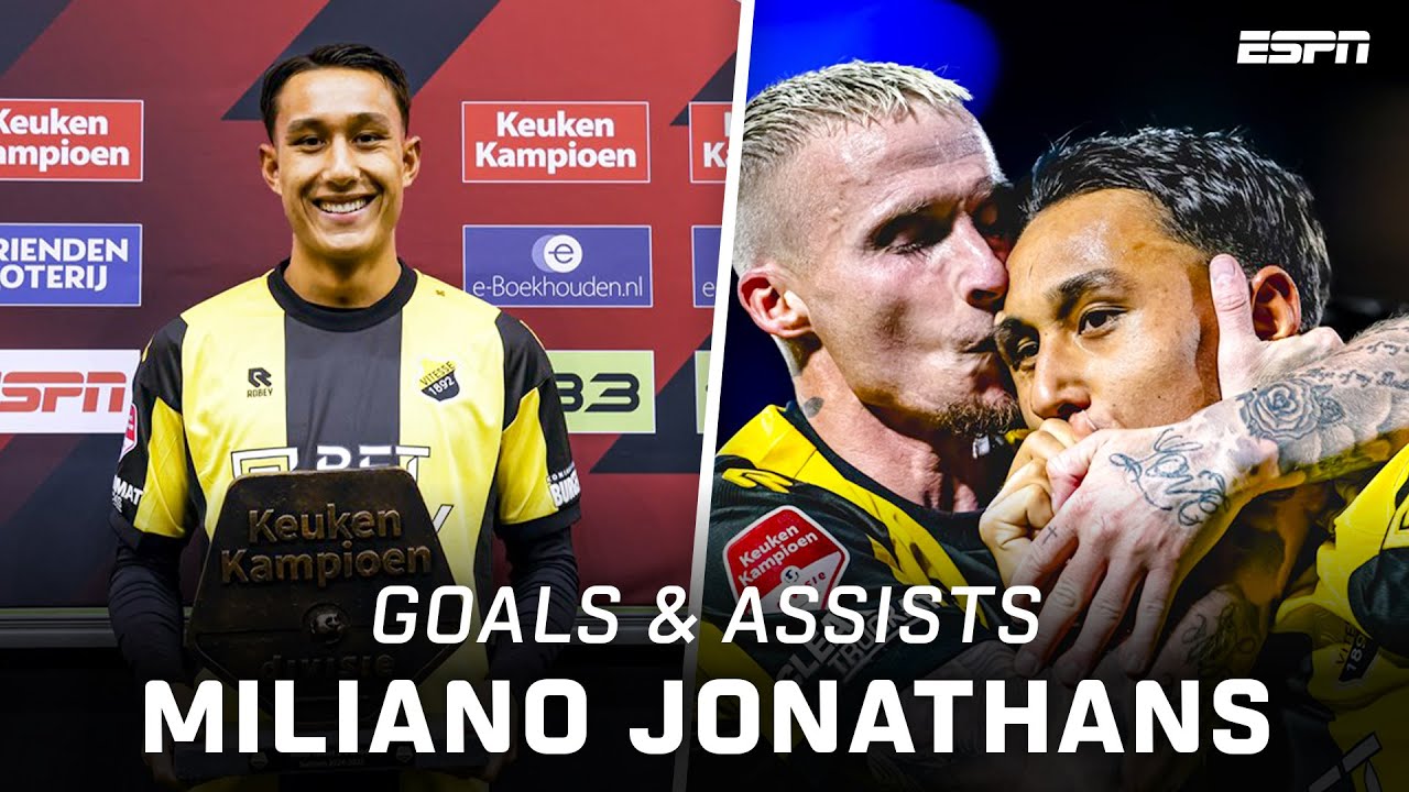 Alle GOALS & ASSISTS van MILIANO JONATHANS in de Keuken Kampioen Divisie 💥🎯