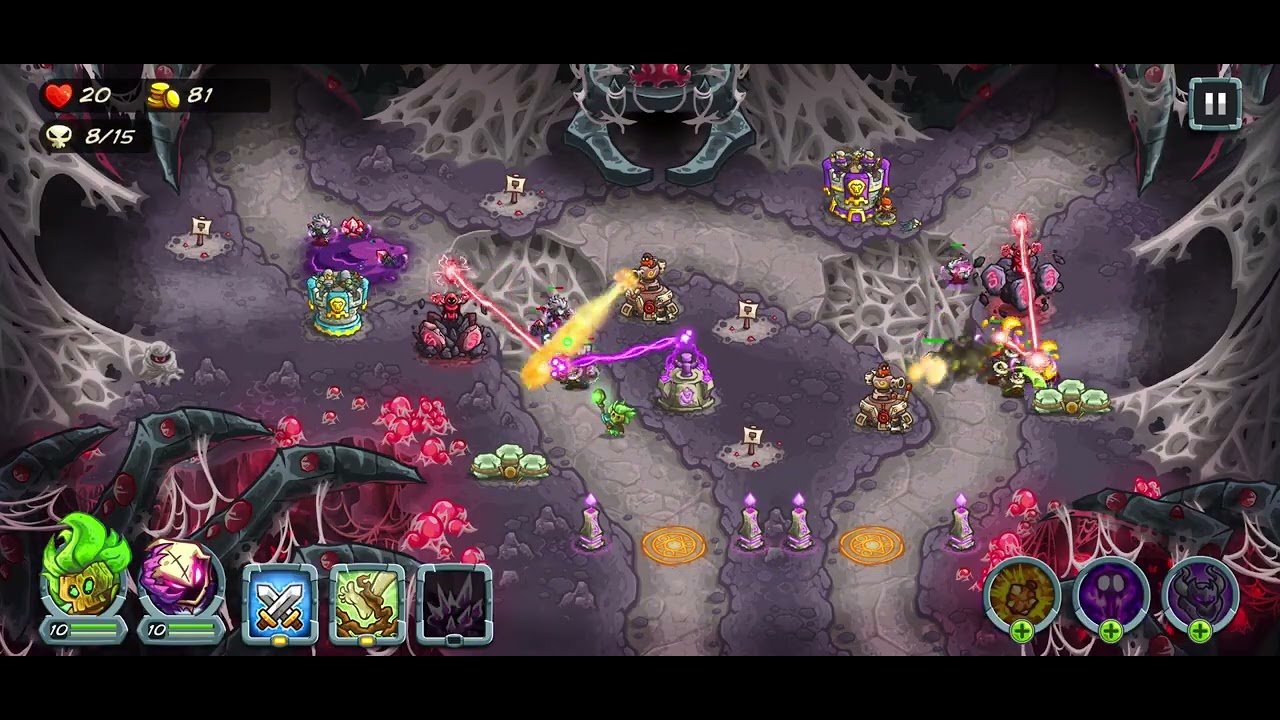 Kingdom Rush 5 Alliance: 30th level SPIDER BOSSFIGHT 