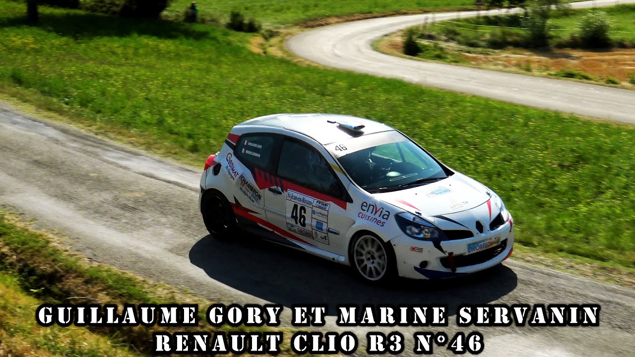Rallye de la Drôme Paul Friedman 2023 - Renault Clio R3 N°46 - Guillaume GORY et Marine SERVANIN