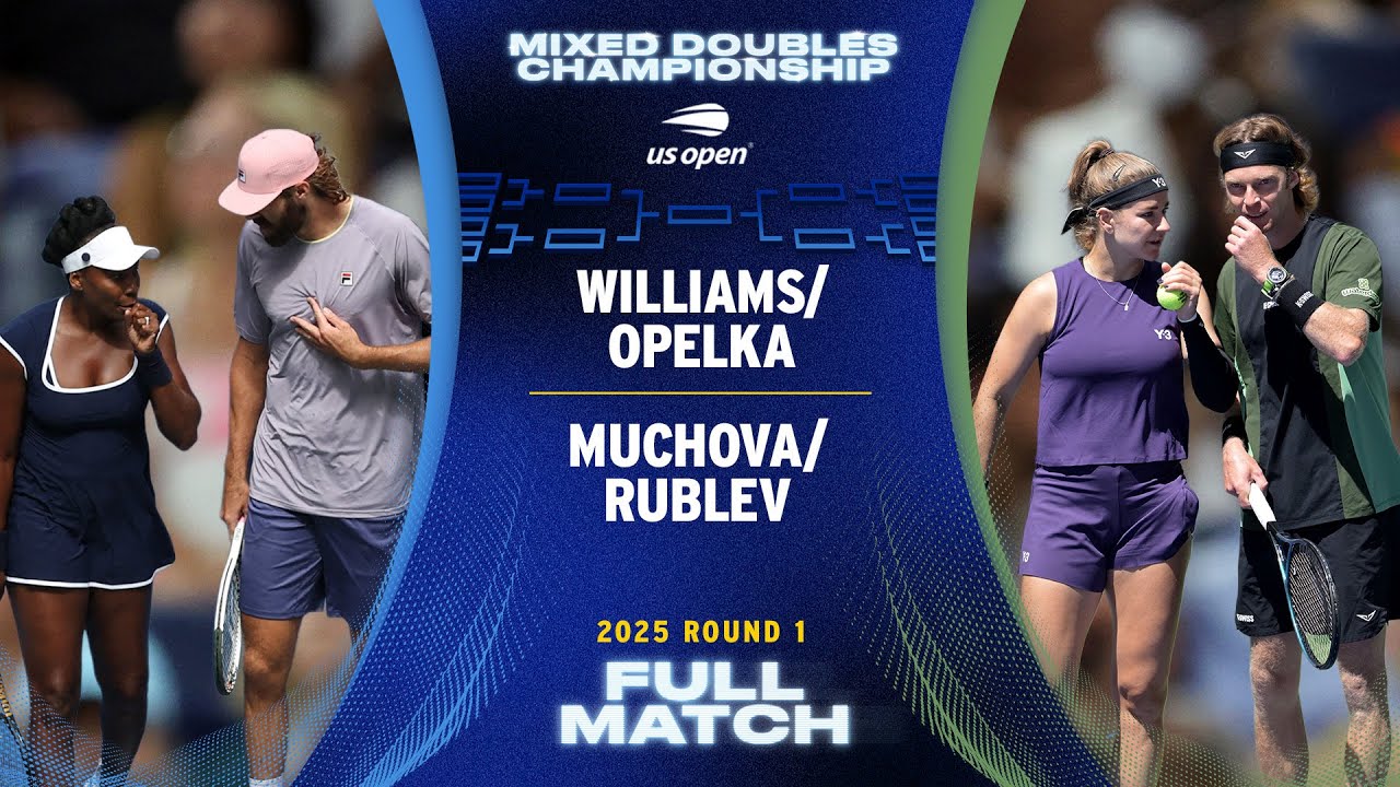 Williams/Opelka vs. Muchova/Rublev Full Match | 2025 US Open Round 1