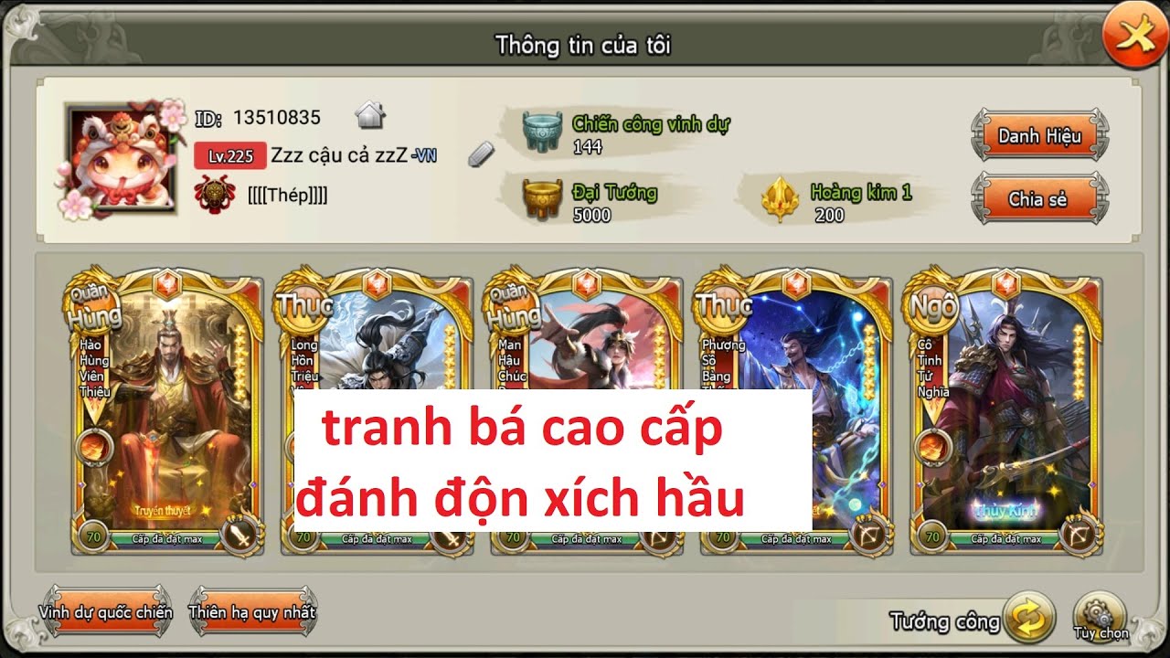 tranh bá cao cấp đánh độn xích hầu
