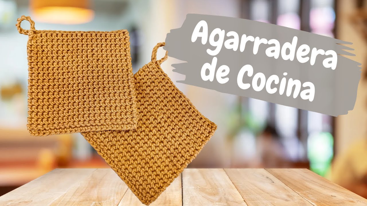 Teje esta linda Agarradera de Cocina a Crochet en minutos