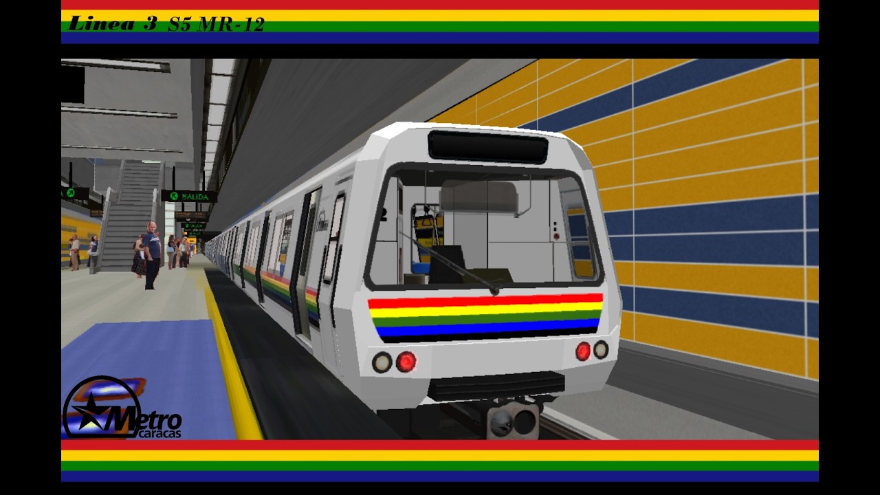 Tren Alstom Bombardier s5 MR-12 entrando y saliendo de Mercado