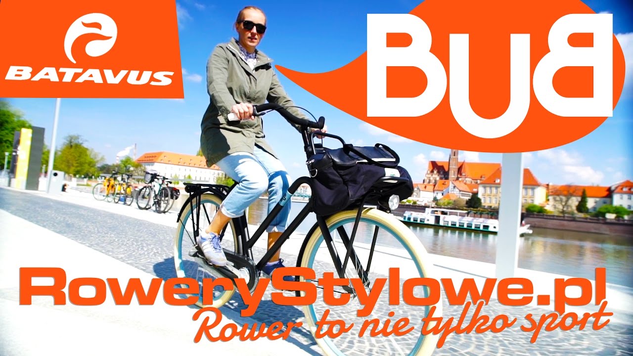 Batavus BUB wygodny i designerski rower miejski / holenderski. Przedni bagażnik, Shimano Nexus 3.