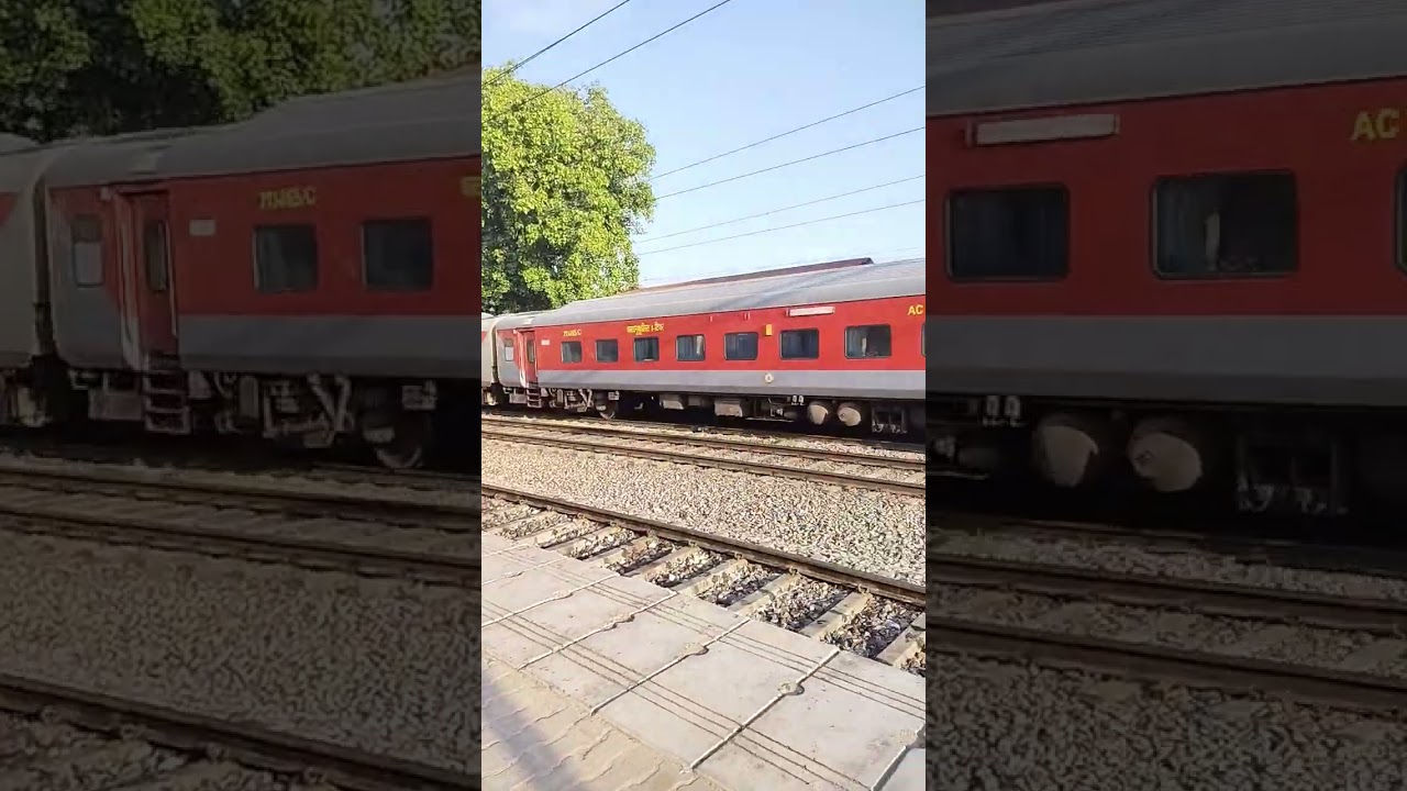 Delhi - Malda Farakka Express  high speed 130 kmph #indianrailways #youtubeshorts #video #shorts