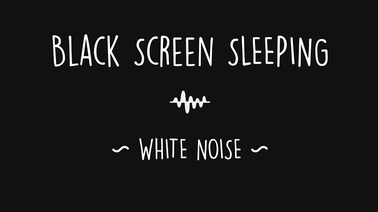 White Noise for Deep Sleep & Relaxation – Black Screen – 8 Hours