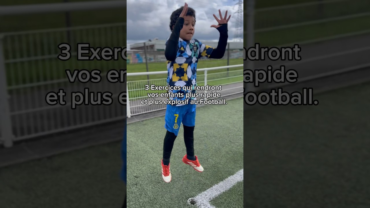 3 Exercices pour AUGMENTER la vitesse de vos enfants au Football U6-U10 . #football #footballshorts