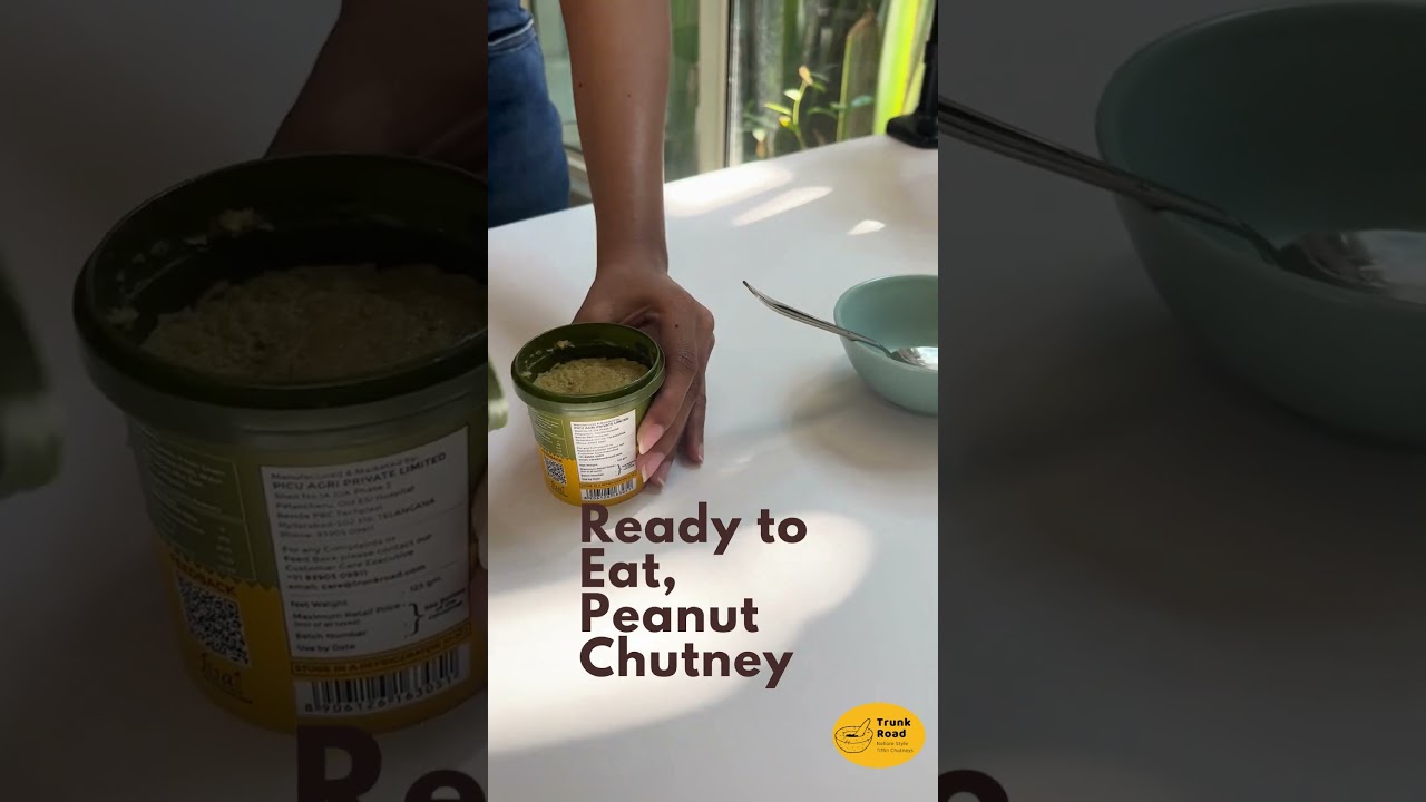 Fresh Stone Ground Peanut Chutney (Palli Chutney)