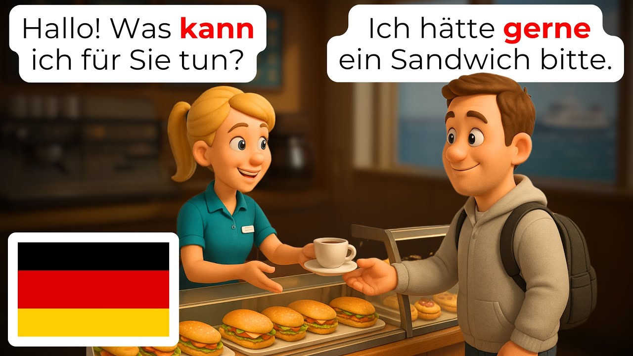 🇩🇪 Быстро Освойте Путешествия на Пароме на Немецком | Разговоры для Начинающих A1-A2 | Учите Легк...
