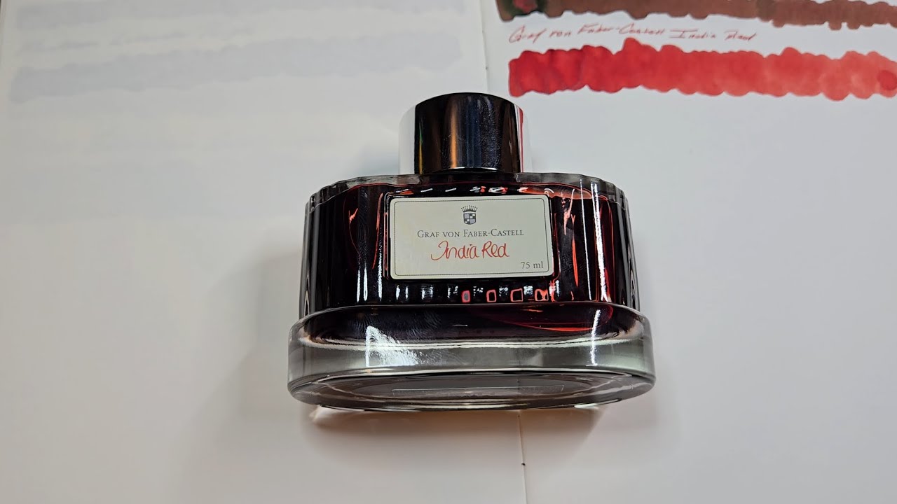 Graf von Faber-Castell India Red Fountain Pen Ink Review