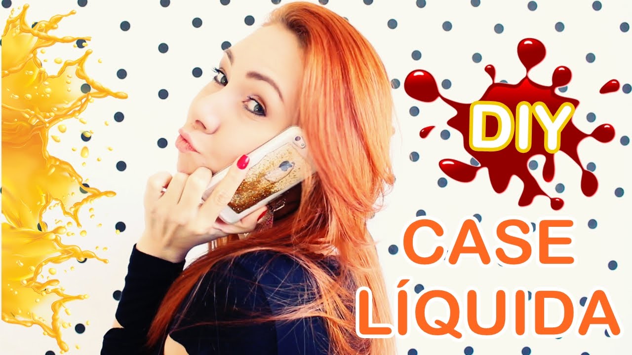 DIY: CAPA COM GLITTER L&Iacute;QUIDO PARA CELULAR! #eicustomizei