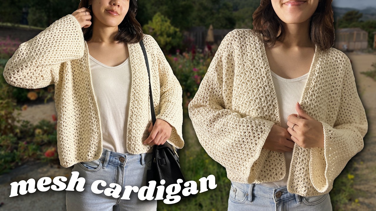 Crochet Mesh Cardigan Tutorial