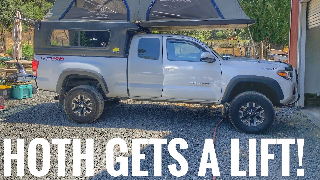 Hoth gets a lift!!! 4WP installs Icon RXT leaf springs and Pro Comp leveling kit in our 3rd Gen Taco